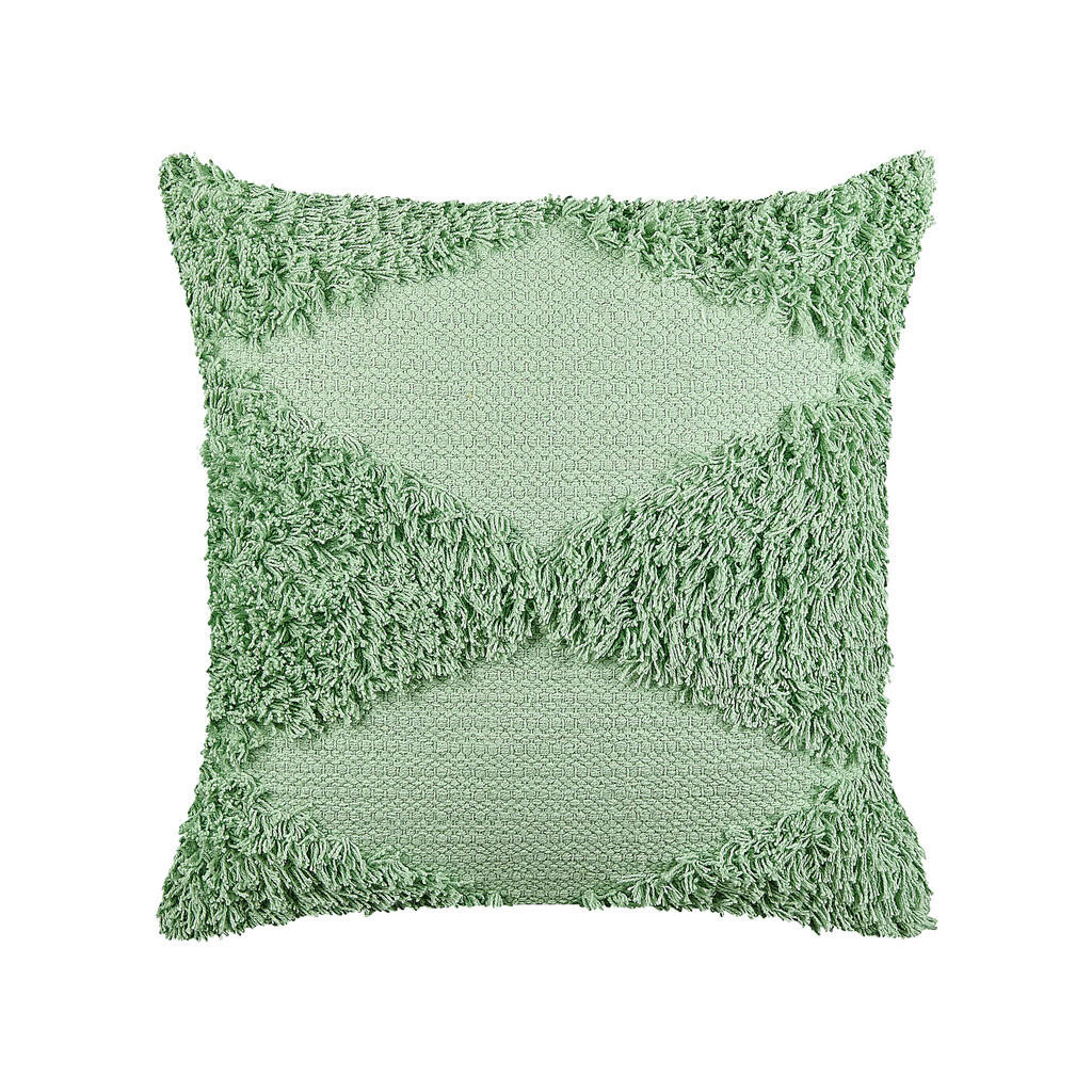 Beliani DEKORATIVNÍ POLŠTÁŘ Světle zelený 45/45 cm Rhoeo