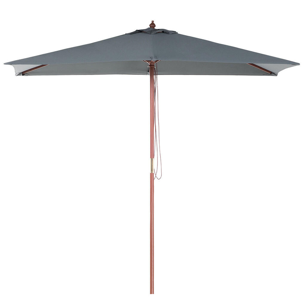 Beliani SLUNEČNÍK tmavě šedý 195/144/244 cm Flamenco
