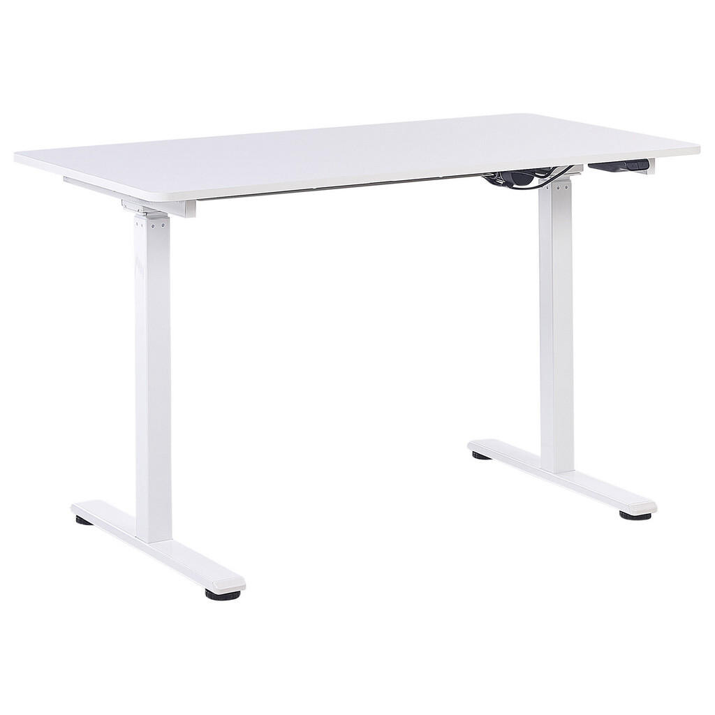 Beliani PSACÍ STŮL bílý 120/60/72-122 cm Grifton