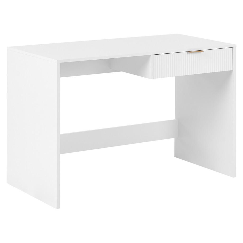 Beliani PSACÍ STŮL Bílý 120/60 cm Lutetia