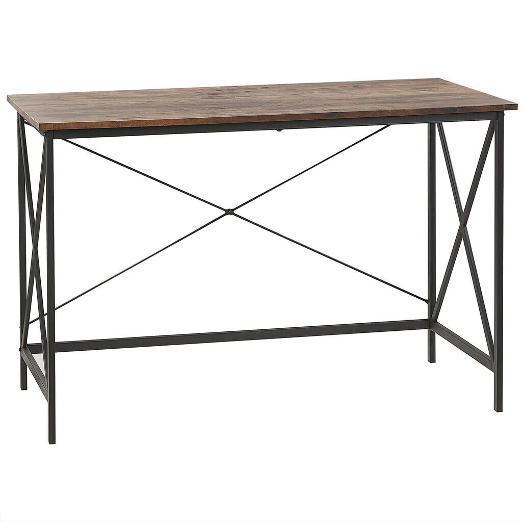 Beliani PSACÍ STŮL tmavší Odstín dřeva 115/60/76 cm Futon