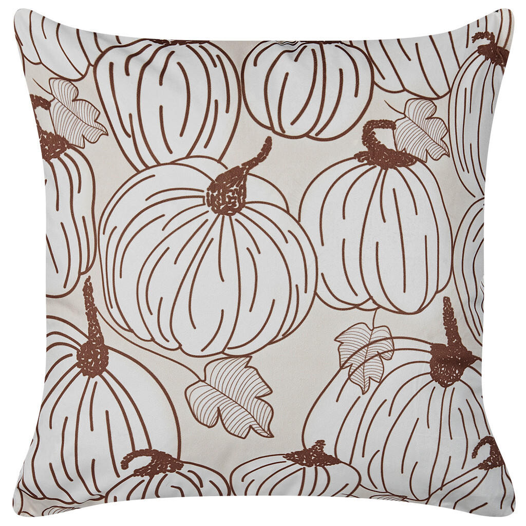 Beliani DEKORATIVNÍ POLŠTÁŘ Béžový 45/45 cm Gourd