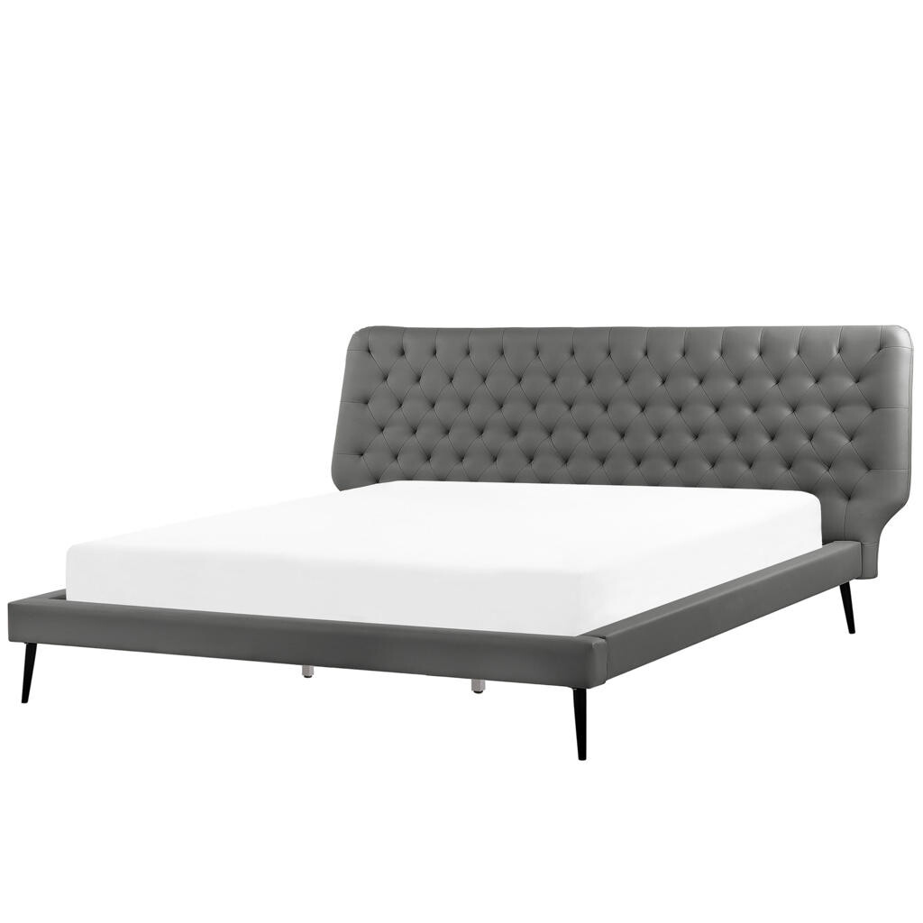 Beliani POSTEL 180/200 cm Šedá Essonne
