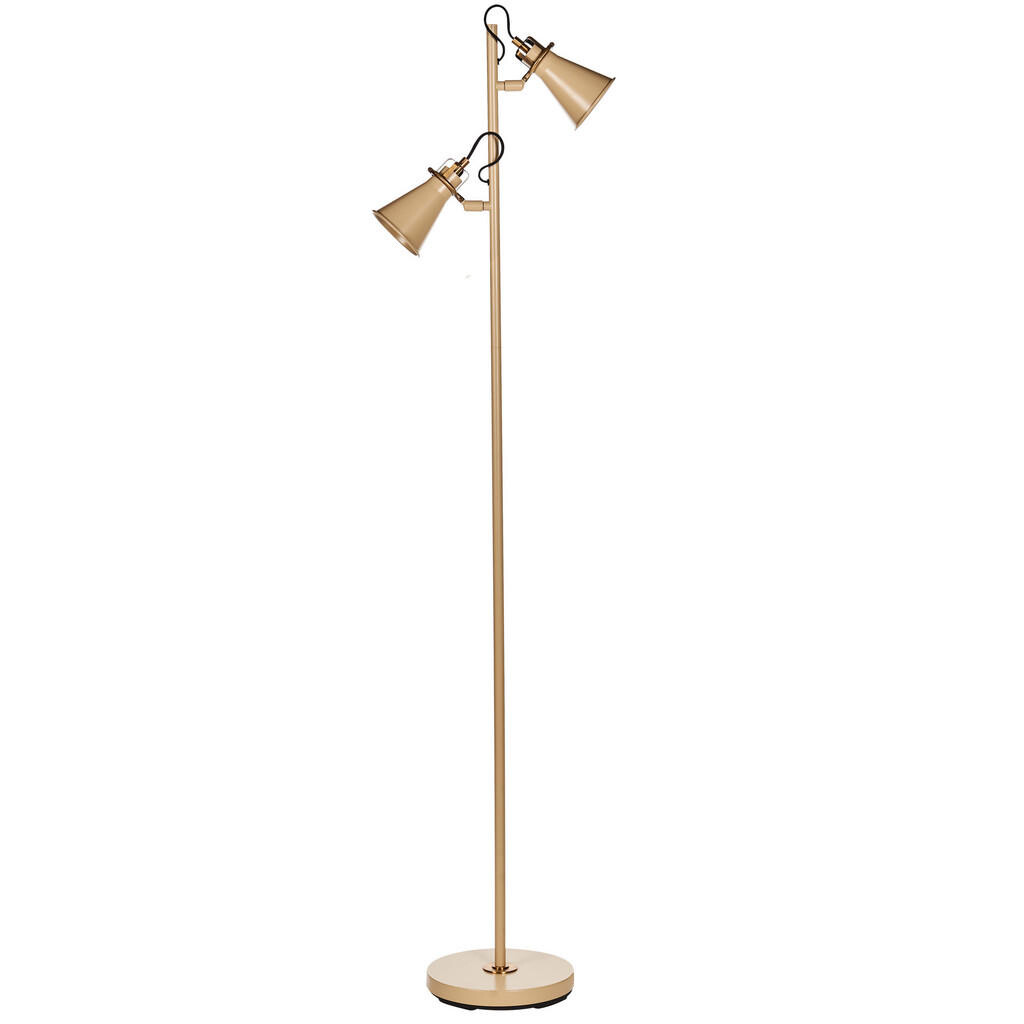 Beliani STOJACÍ LAMPA Béžová/Zlatá Moyola