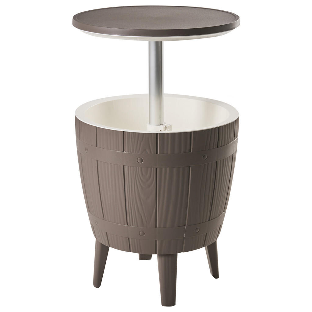 Beliani CHLADICÍ BAR 49/49 cm Taupe Silg