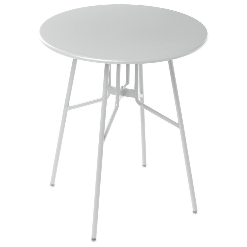 Beliani BISTRO STOLEK 64/64 cm Kov Šedý Taltal
