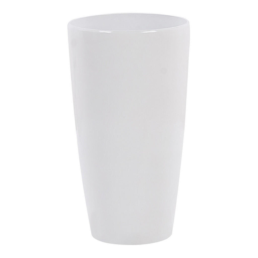 Beliani KVĚTINÁČ bílý kulatý 32/32/58 cm Tseria