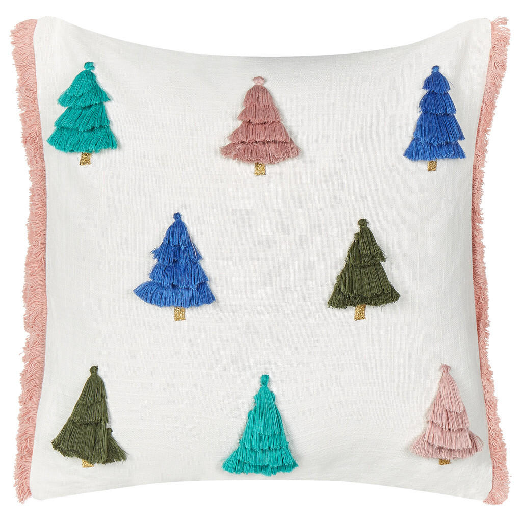 Beliani DEKORATIVNÍ polštář Bílý 45/45 cm Skimmia