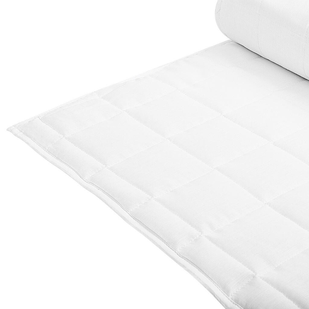 Beliani LETNÍ PŘIKRÝVKA Bílá 200/220 cm Annapurna