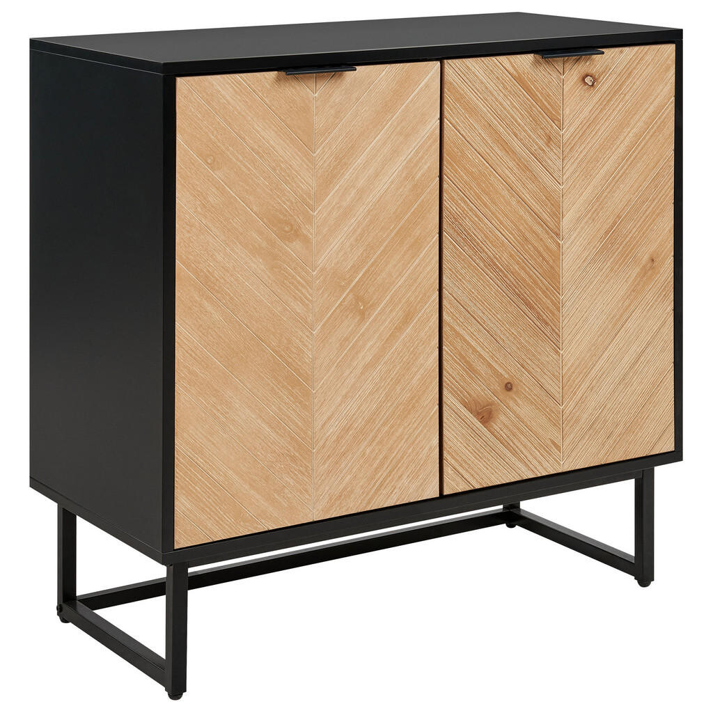 Beliani SIDEBOARD Černý Alaska