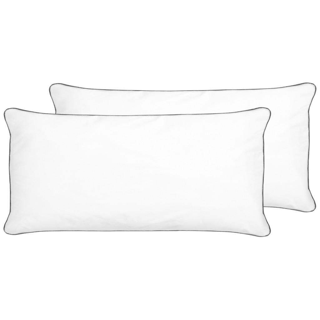 Beliani POLŠTÁŘ sada 2 ks Bílý 80/40 cm Pelister