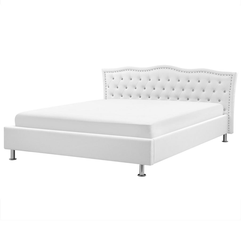 Beliani POSTEL 180/200 cm Bílá Metz