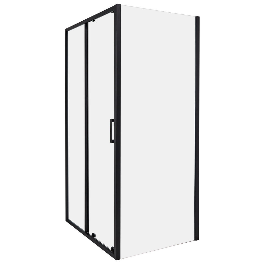 Beliani SPRCHOVÝ KOUT 80/100/185 cm Černý Yoro