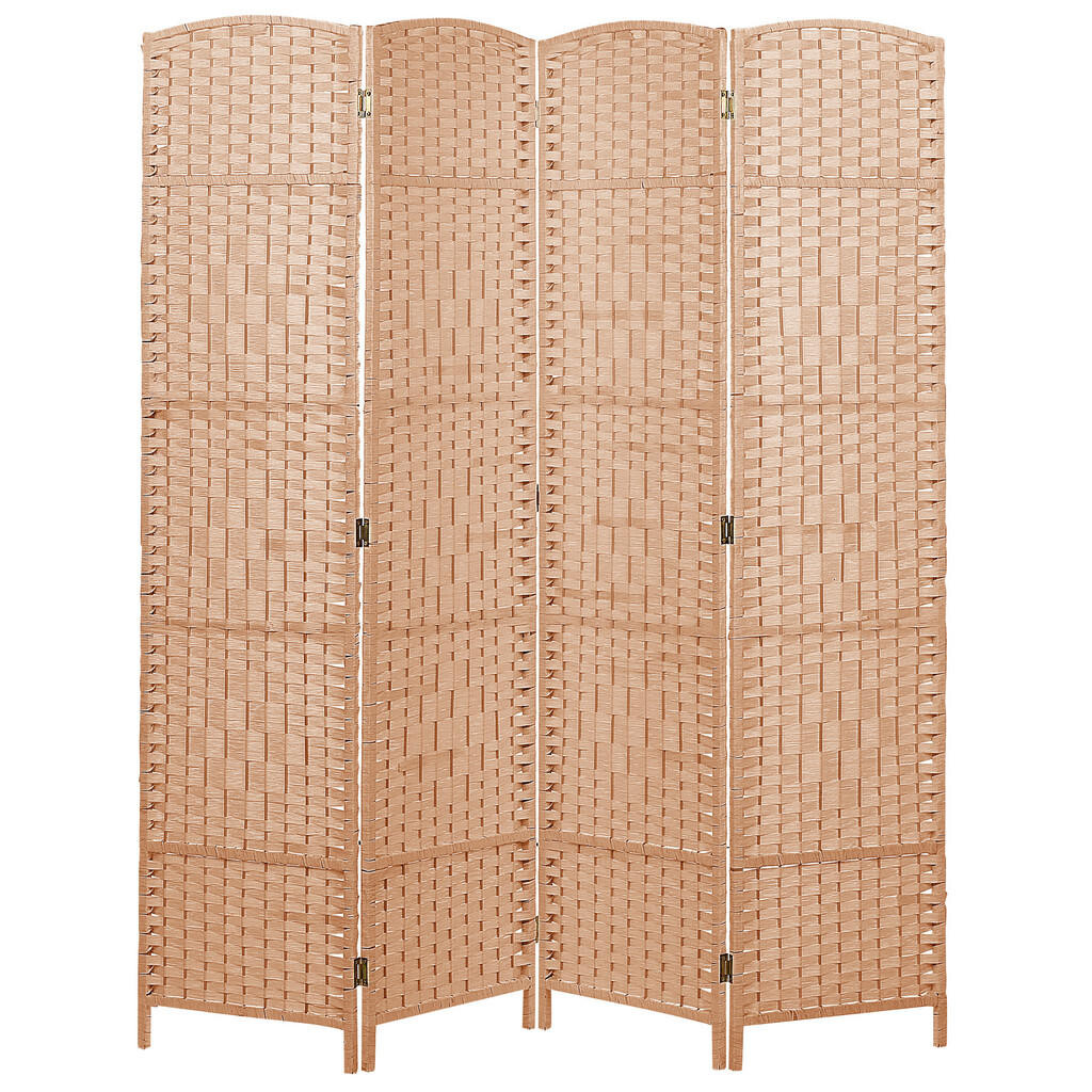 Beliani DĚLICÍ PANEL 4-dílná Přírodní 163/170 cm Lappago