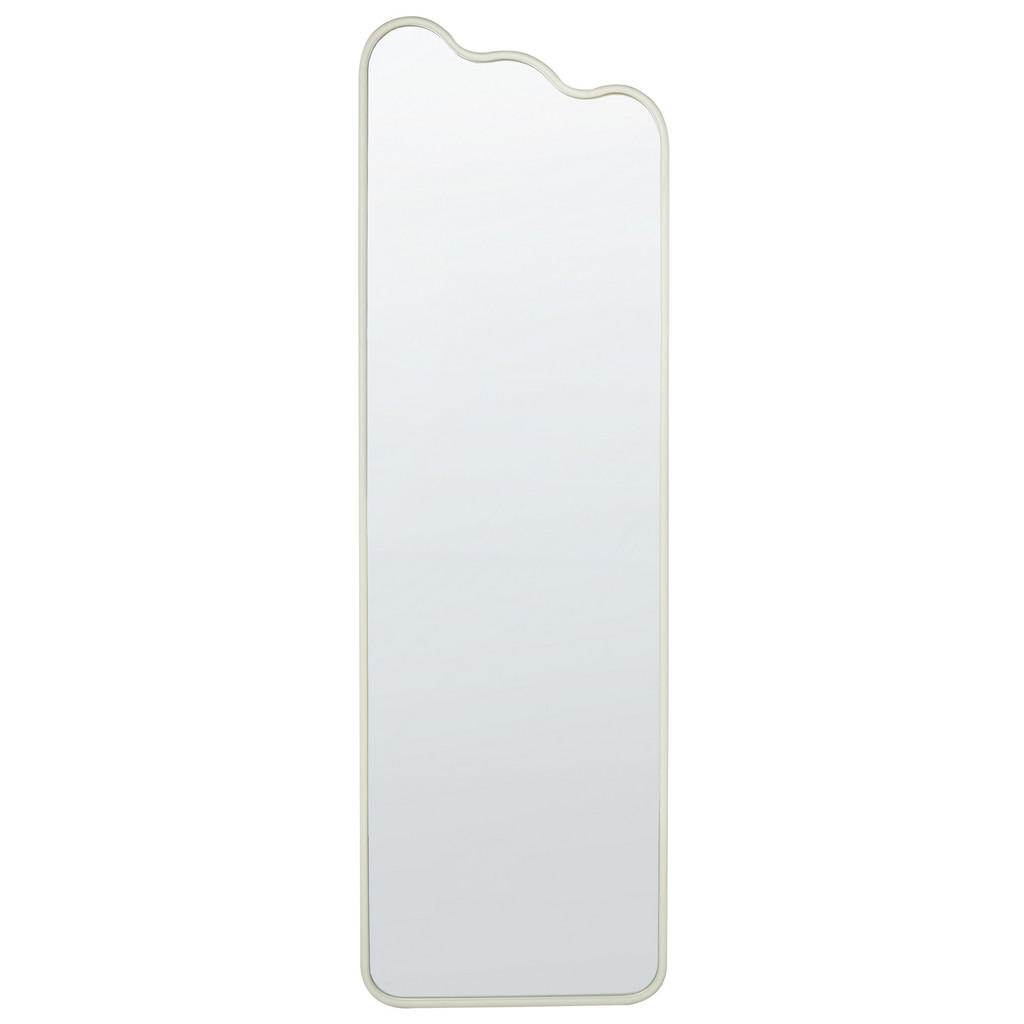 Beliani NÁSTĚNNÉ ZRCADLO Kov bílé 45/145 cm Abzac