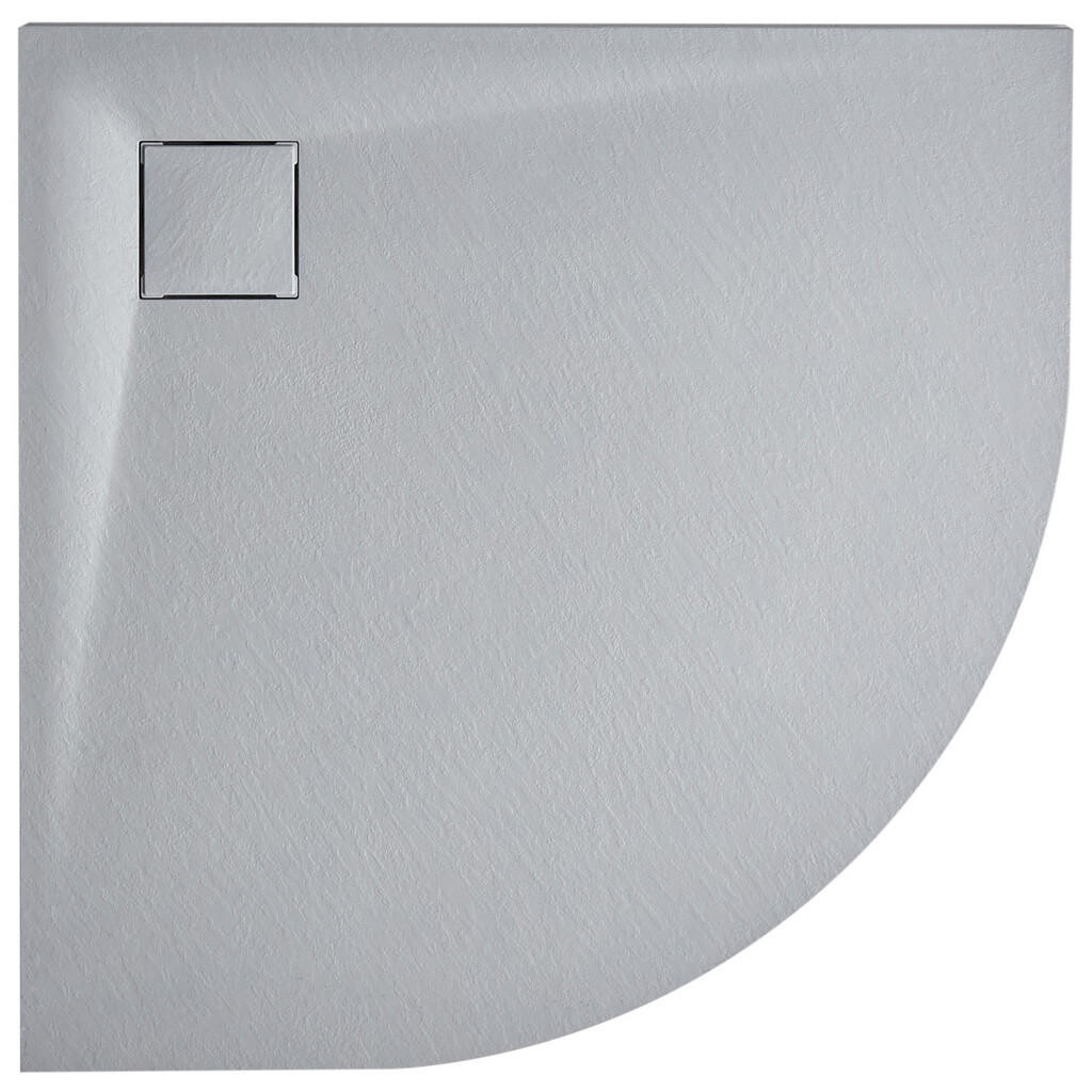 Beliani SPRCHOVÁ VANIČKA 80/80/3 cm Šedá Paron