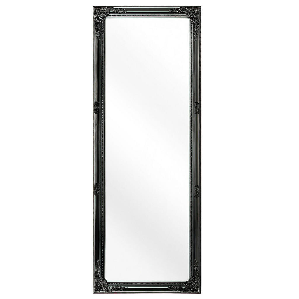 Beliani NÁSTĚNNÉ ZRCADLO černé obdélníkové 50/130 cm Fougeres