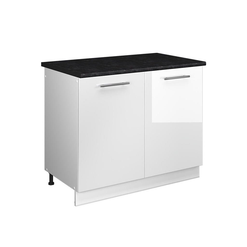 Vicco SKŘÍŇKA POD DŘEZ Fame-Line, Bílá vysoký lesk/Bílá, 100 cm, PD Antracit