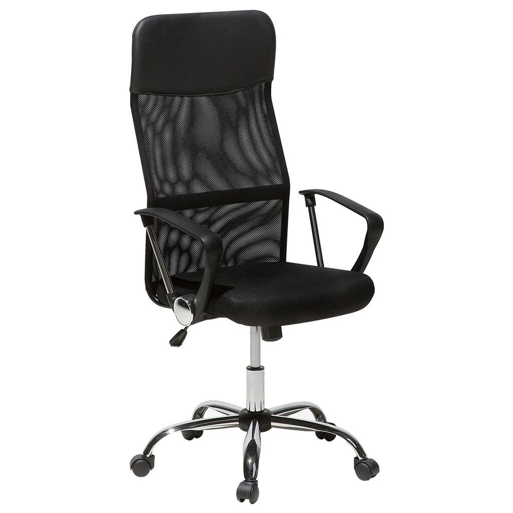 Beliani KANCELÁŘSKÁ ŽIDLE Umělá kůže Černá Design
