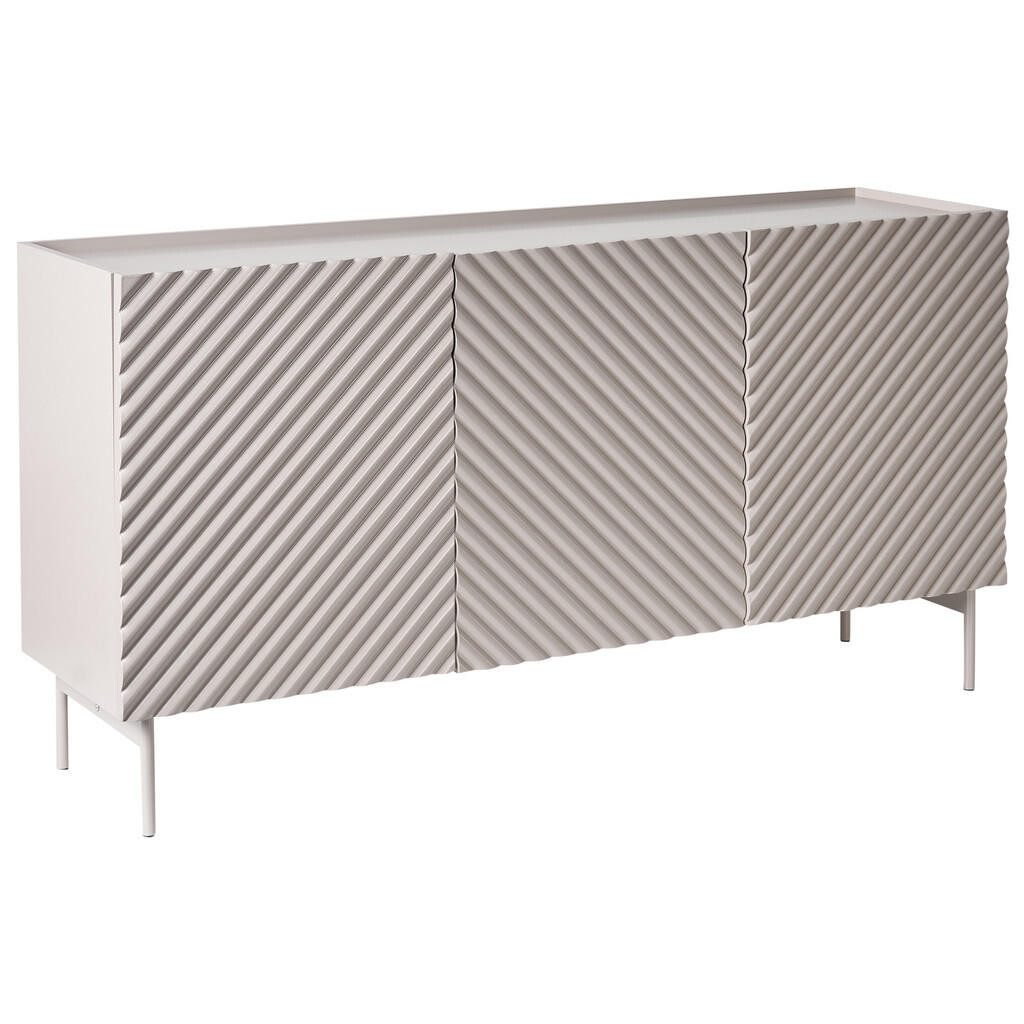 Beliani SIDEBOARD se 3 dveřmi Světle béžový Yaraka