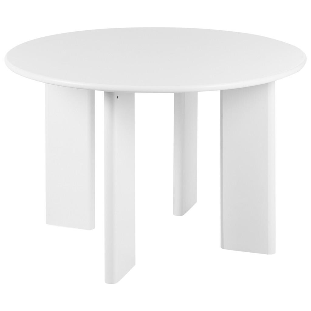 Beliani JÍDELNÍ STŮL 120/120 cm Bílý Cosmo