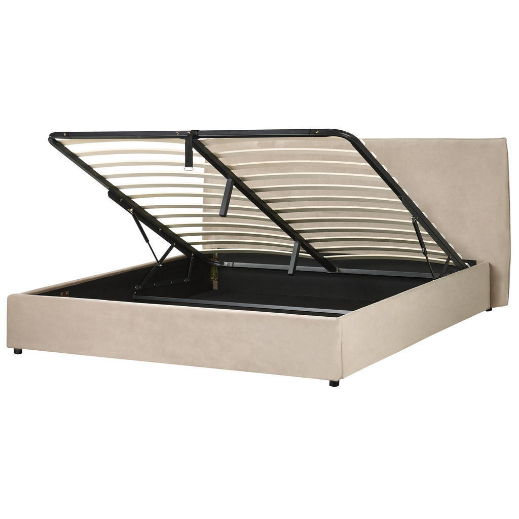 Beliani ČALOUNĚNÁ POSTEL 180/200 cm Taupe Lavaur
