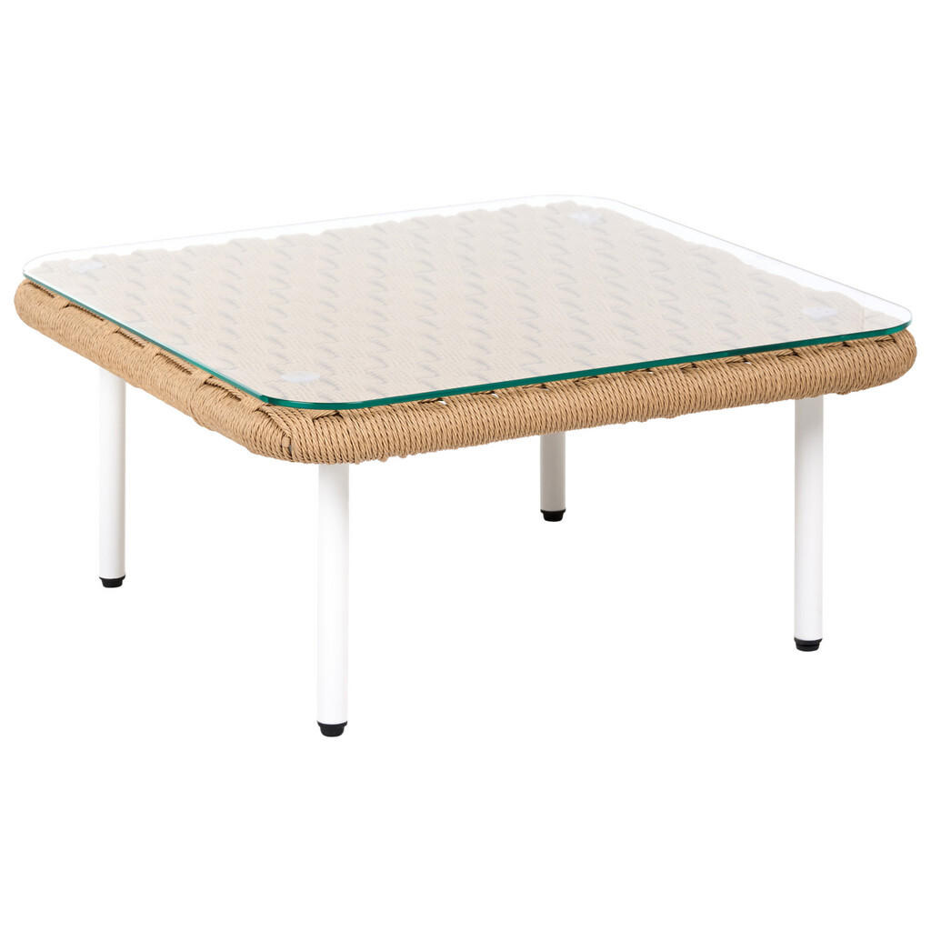 Beliani KONFERENČNÍ STOLEK 60 cm 60 cm Světle hnědý Baucina