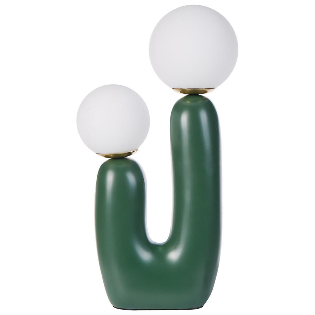 Beliani STOLNÍ LAMPA Zelená Tulun