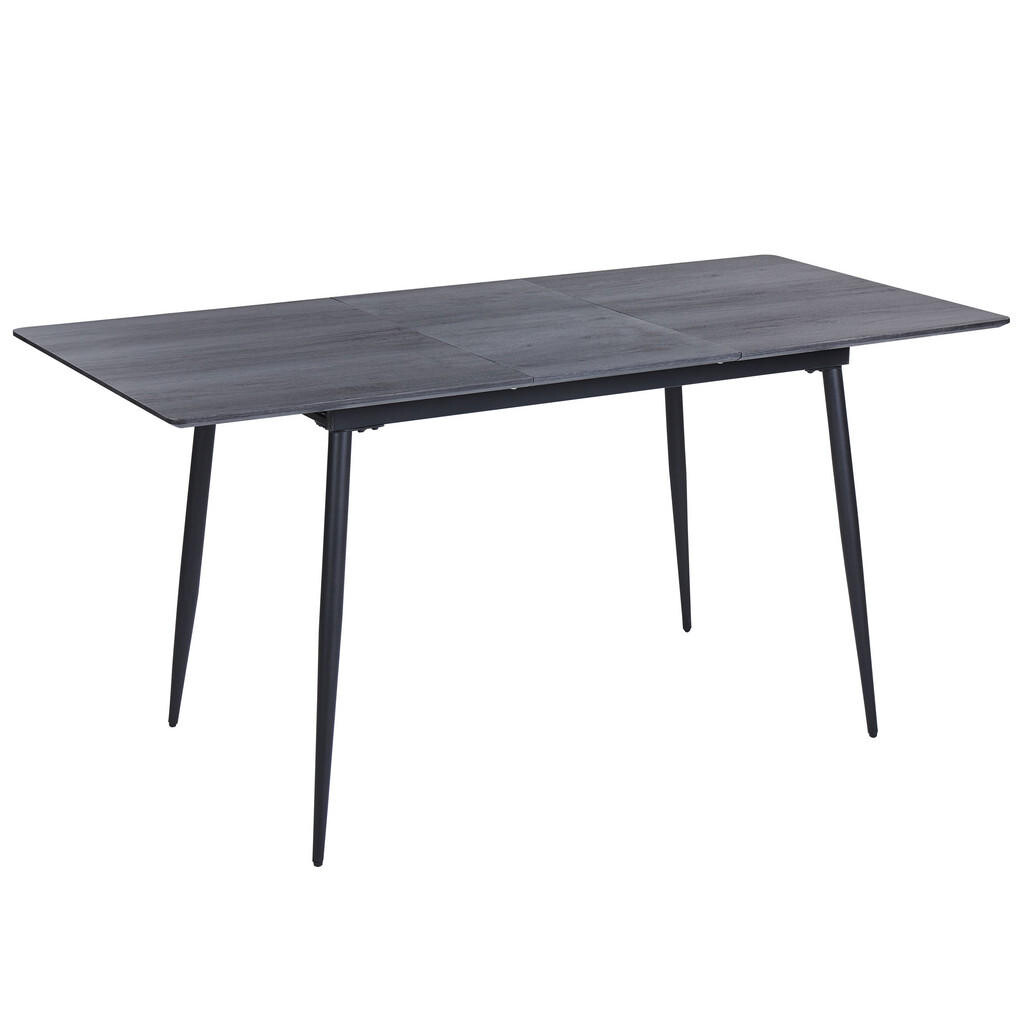 Beliani JÍDELNÍ STŮL šedý/černý 120-160/80 cm vysunovací Gelanda