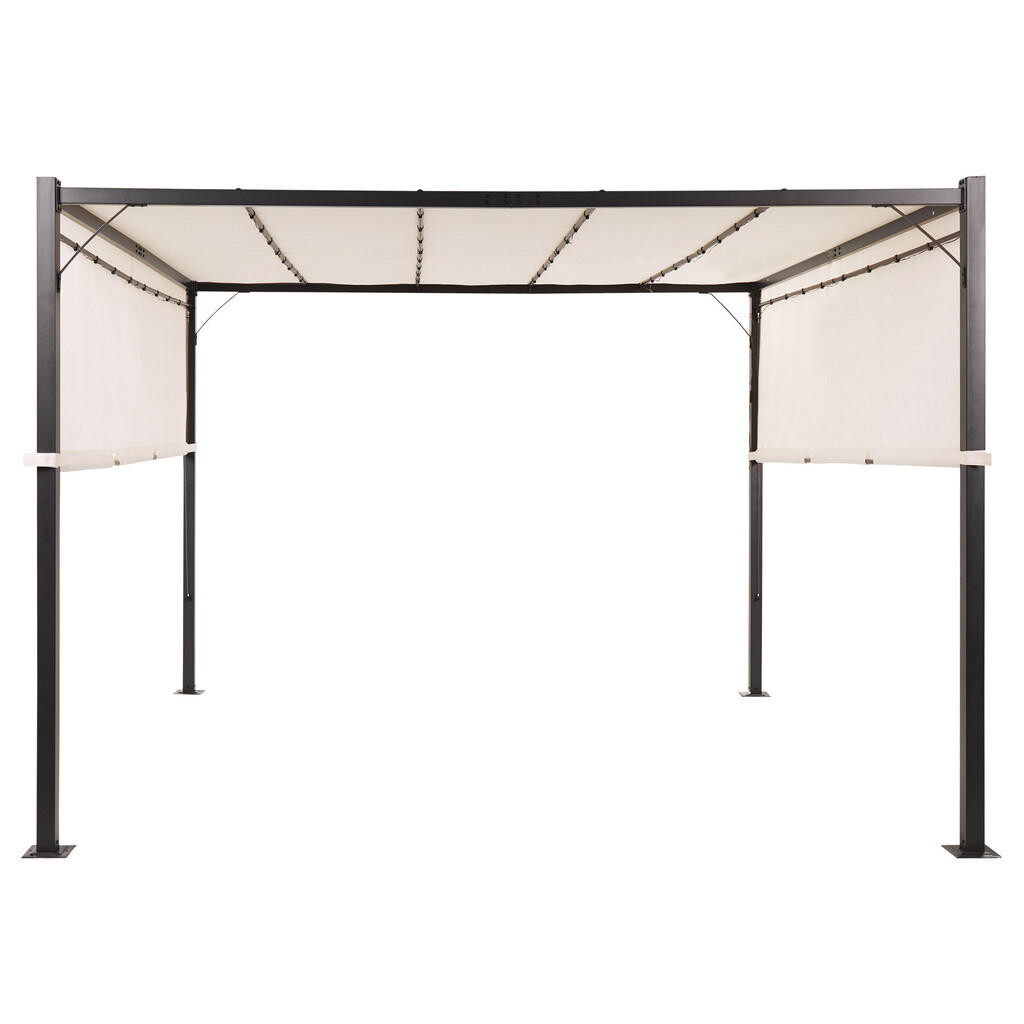 Beliani PERGOLA s LED osvětlením Ocel béžová 310/310 cm Parga
