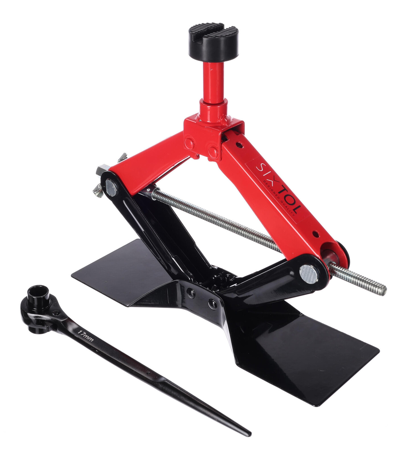 Nůžkový zvedák s ráčnou SX SCISSOR JACK HIGH LIFT 1,5T SIXTOL