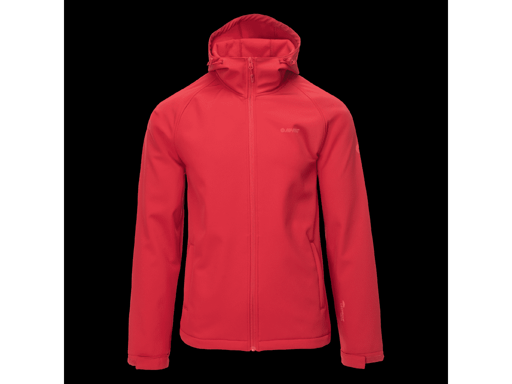 Hi-Tec Core Bruni – unisex softshellová bunda, červená Velikost: S