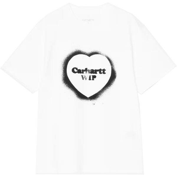 Triko Carhartt Wip Spray Heart S/S Wms - Bílá - L