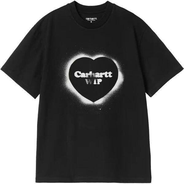 Triko Carhartt Wip Spray Heart S/S Wms - Černá - L