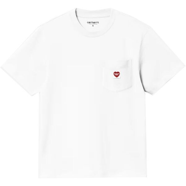 Triko Carhartt Wip Pocket Small Heart S/ - Bílá - L