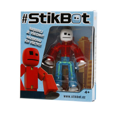 Stikbot 1 pack - černá hlava-modré tělo