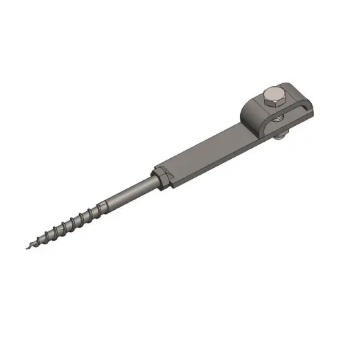 Podpěra vedení pro vlnitý eternit nebo do zdi vrut 8x100mm měď D T TECHNIC PV 17-100 Cu 300180