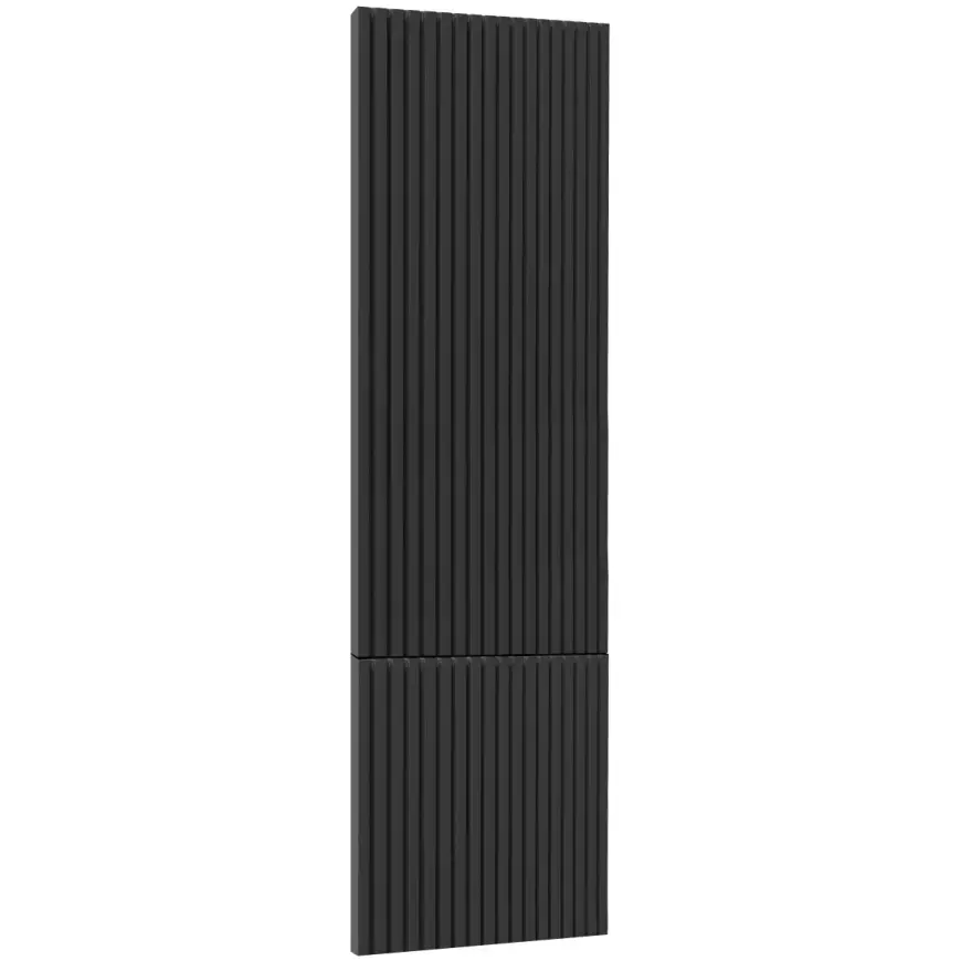 Kuchyňská dvířka Luxeo F14-D40SP rýhované černá