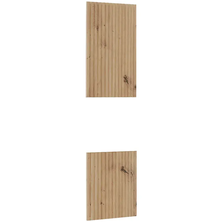 Kuchyňská dvířka Luxeo F14-D60PWN rýhované dub