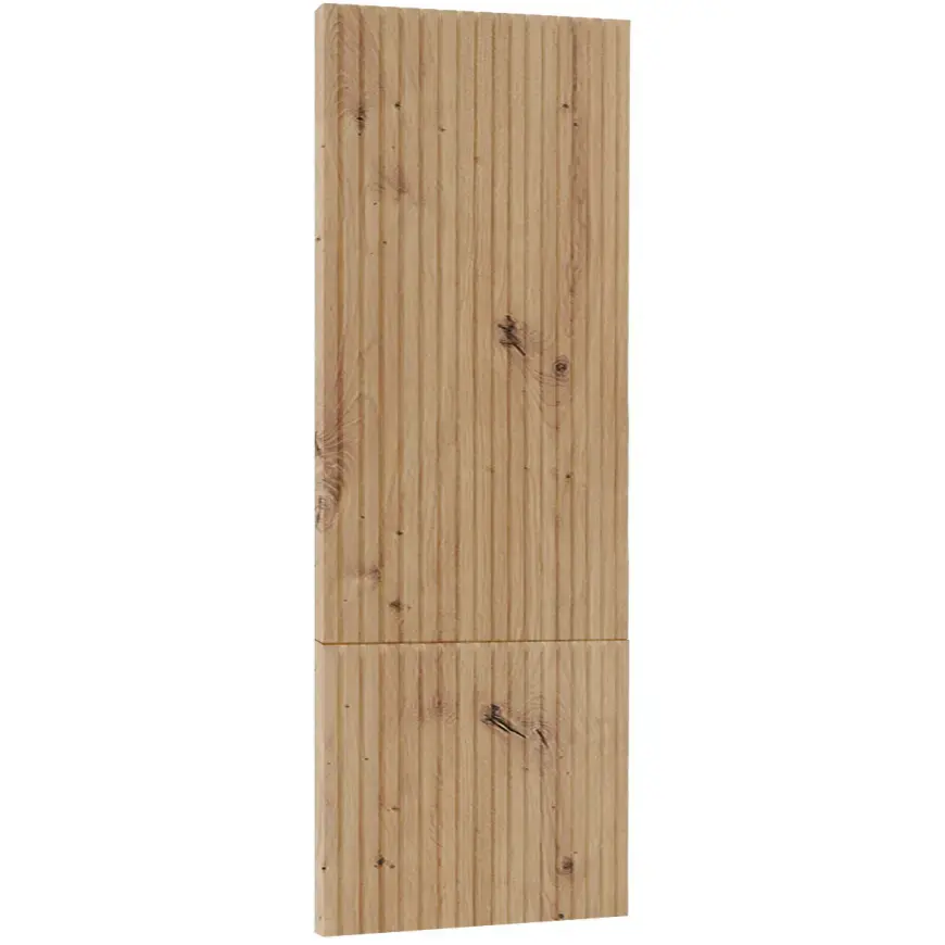 Kuchyňská dvířka Luxeo F14-D60ZLN_D60RWN rýhované dub