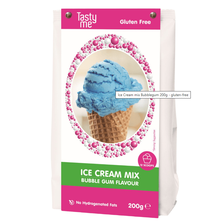Směs na zmrzlinu Bubble Gum 200g - Tasty Me