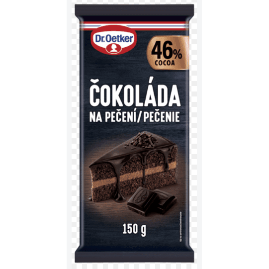 Dr. Oetker čokoláda na vaření 46% kakaa, 150g - Dr. Oetker
