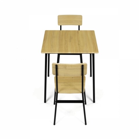 Jídelní set pro 2 osoby stůl + 2 židle 70x70x76 přírodní AUT-O2121 OAK Autronic