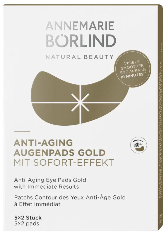 ANNEMARIE BORLIND Anti-aging obklady na oči Gold Anti-aging Eye Pads Gold 5 x 2 ks