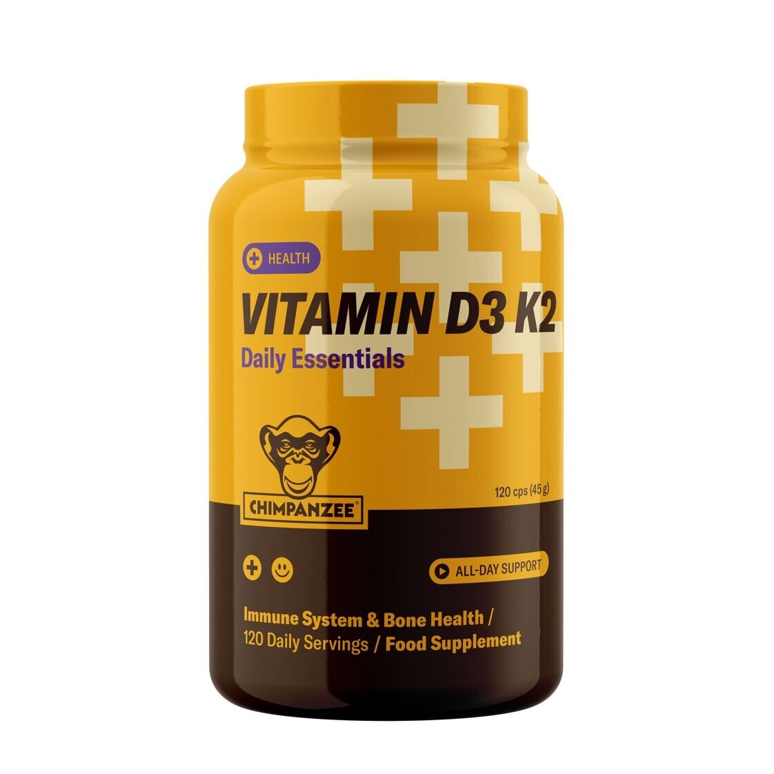 Chimpanzee Vitamin D3 K2 120Pcs