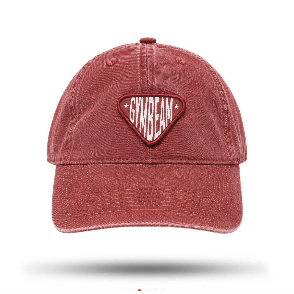 GymBeam Sunday Dad Cap Washed Burgundy
