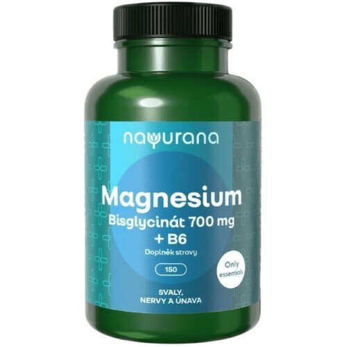 Nayurana Magnesium Bisglycinát 700mg+B6 cps.150