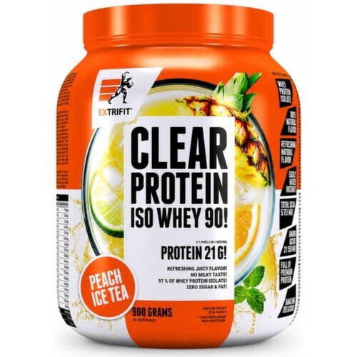 Extrifit Clear Protein Iso Whey 90! 900 g peach ice tea