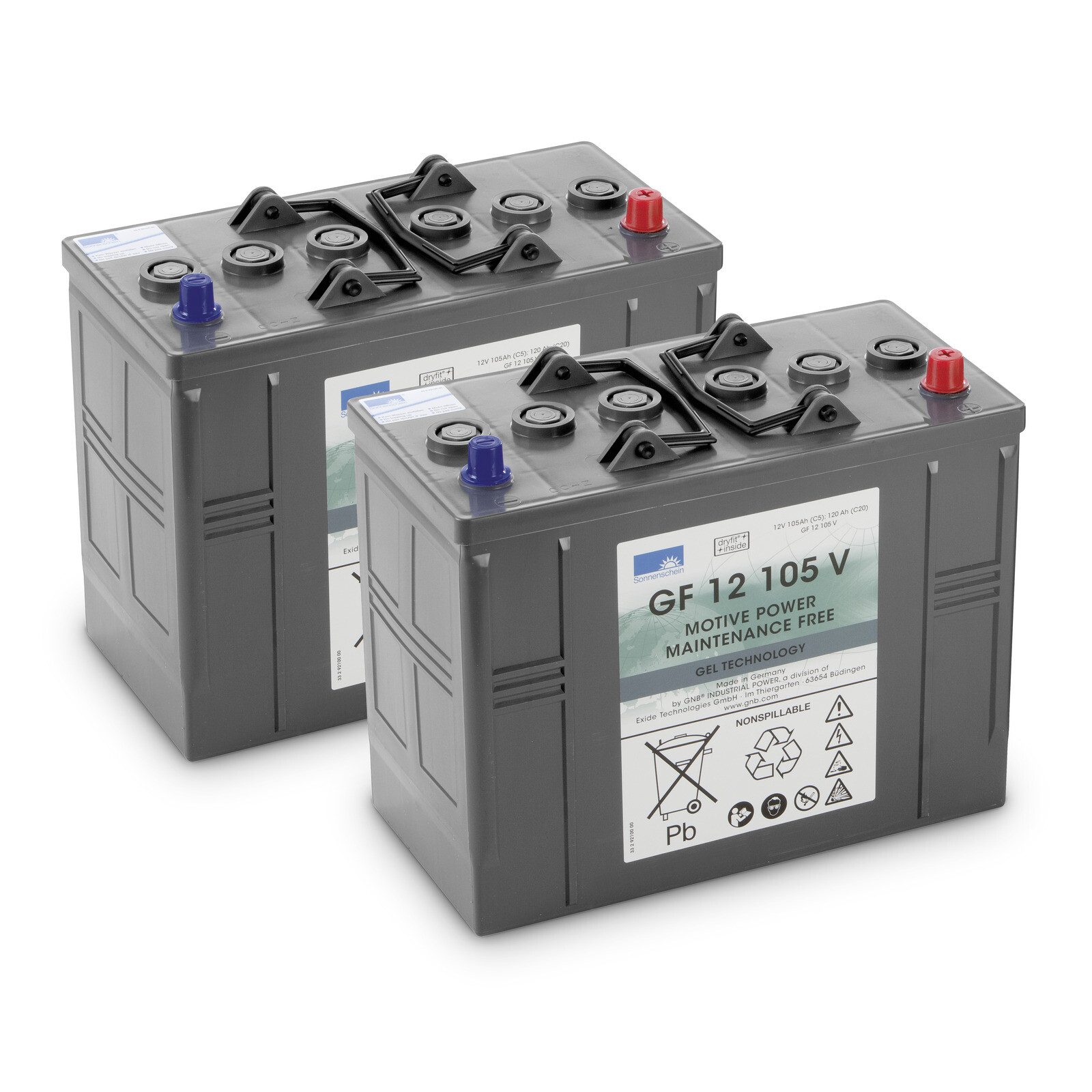 Kärcher Sada baterií Gel 2x 12V/105Ah, 24 V, 105 Ah, bezúdržbové