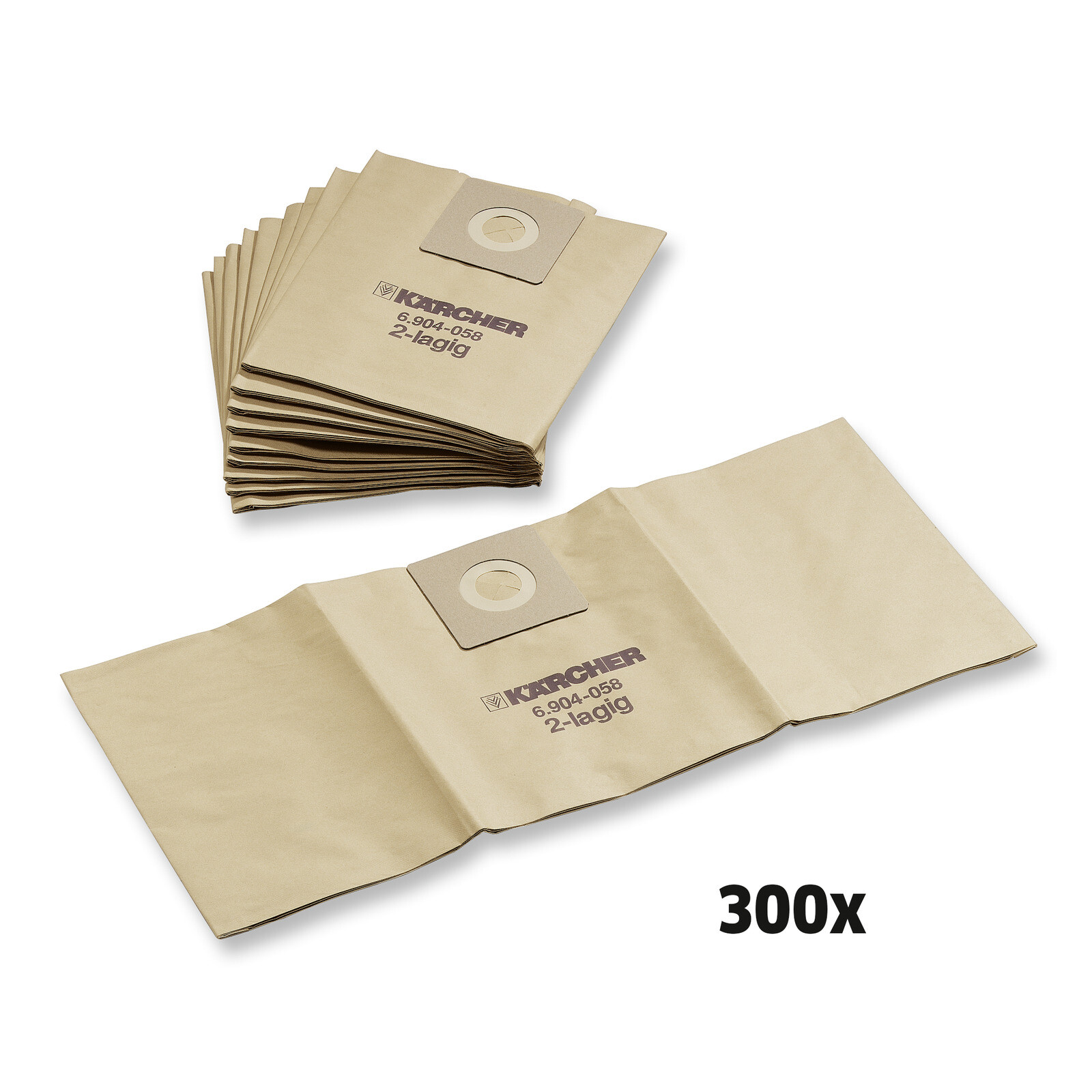 Kärcher Papírové filtrační sáčky, 300 ks, NT 25, NT 35, NT 45, NT 361, NT 561, NT 611, 300 Kusy, NT 25, NT 35, NT 45, NT 361, NT 561, NT 611